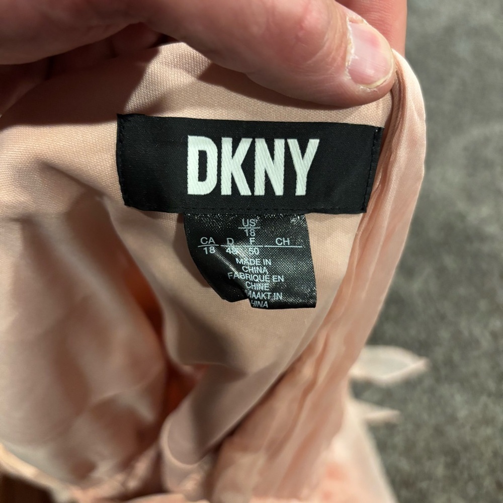 DKNY Blush One-Shoulder Dress - Picture 3 of 5